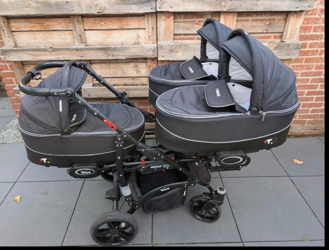 Trippy drieling meerling kinderwagen, Ophalen, Gebruikt, Kinderwagen, Overige merken