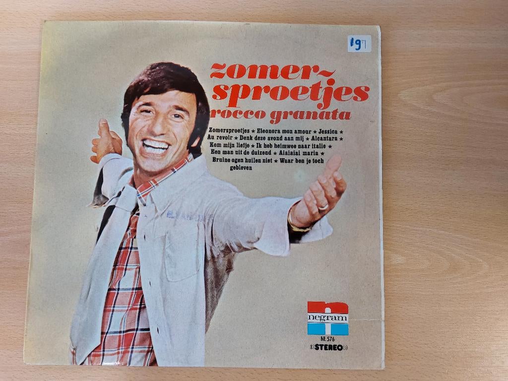 LP:  ROCCO GRANATA  -  Zomersproetjes, Cd's en Dvd's, Vinyl | Nederlandstalig, Gebruikt, Levenslied of Smartlap, 12 inch, Ophalen of Verzenden