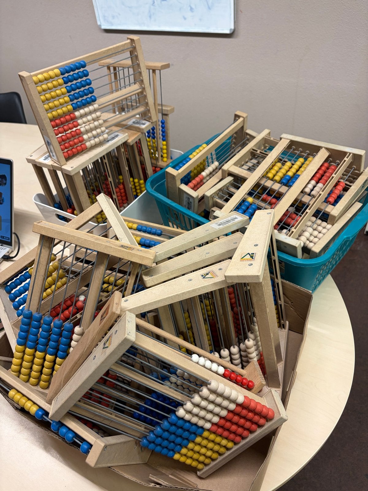 35 Houten Telraam - Educatief Speelgoed, Ophalen, Gebruikt, Jongen of Meisje