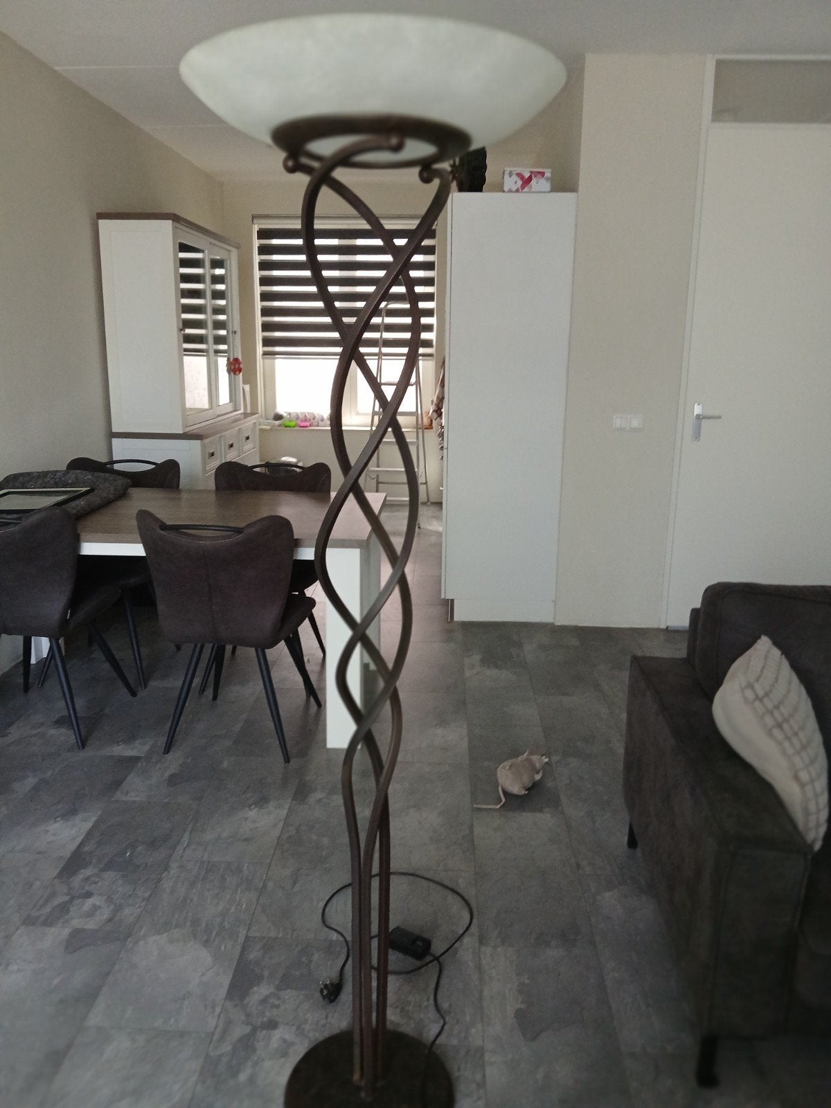 staande.lamp..met mooie kap., Ophalen, Zo goed als nieuw, Minder dan 100 cm