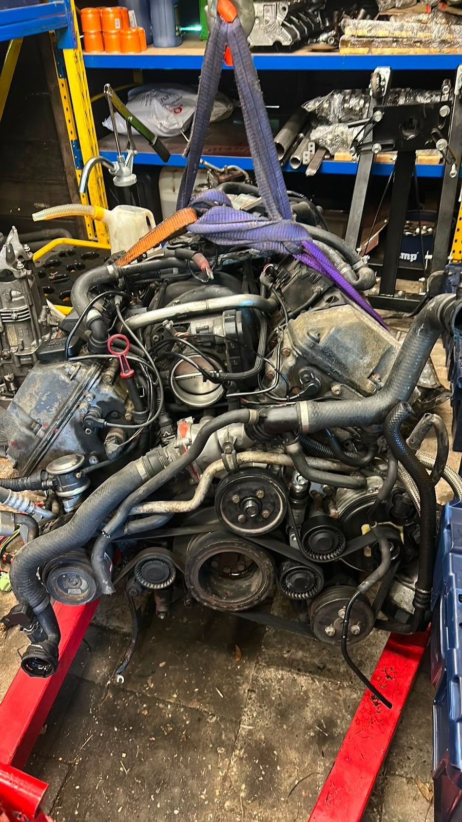 BMW M62TUB44 motor + kabelboom/ecu, Ophalen, BMW