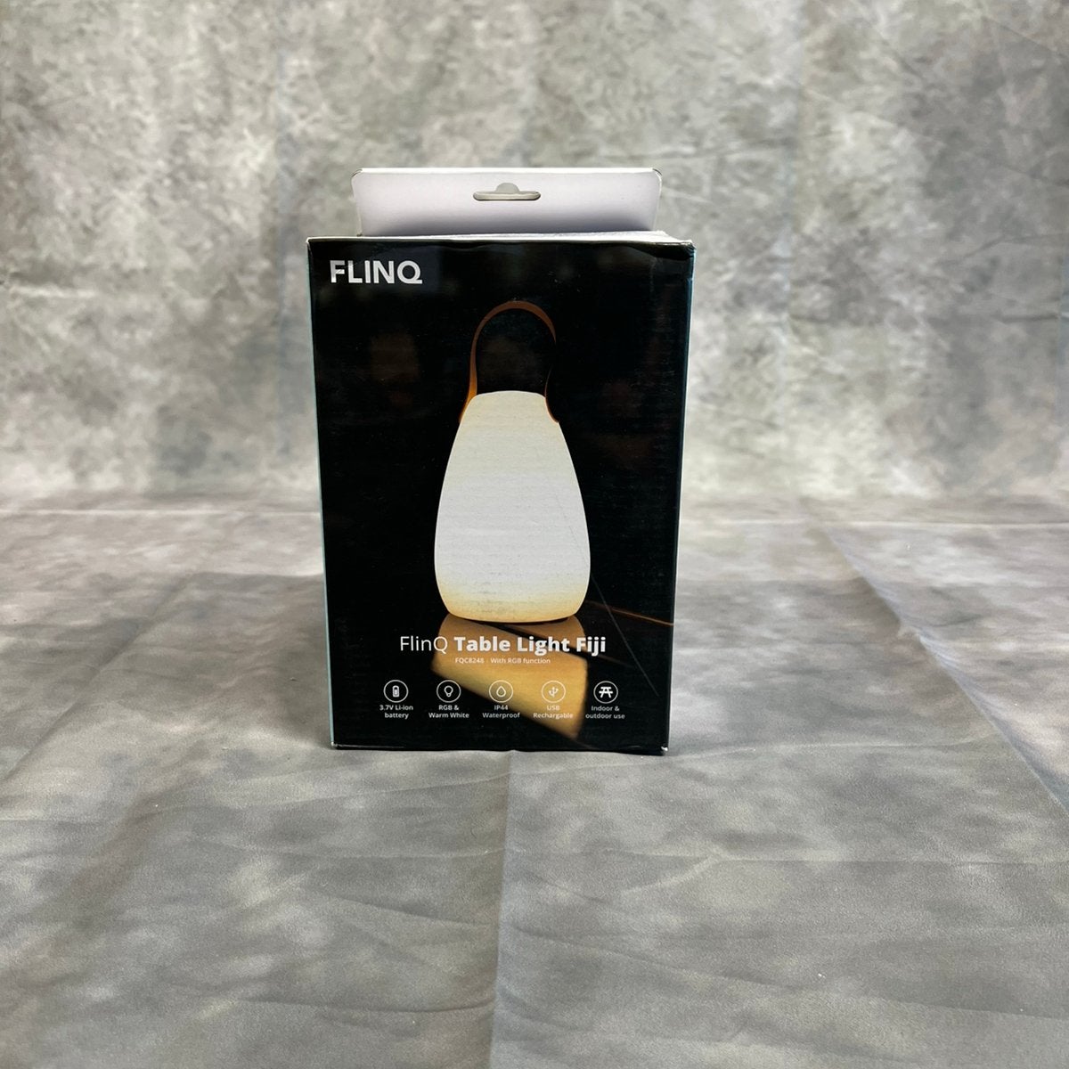 FlinQ Fiji Tafellamp - Oplaadbare Tafellamp - Binnen/Buiten, Huis en Inrichting, Kunststof, Wit, Ophalen of Verzenden, Zo goed als nieuw