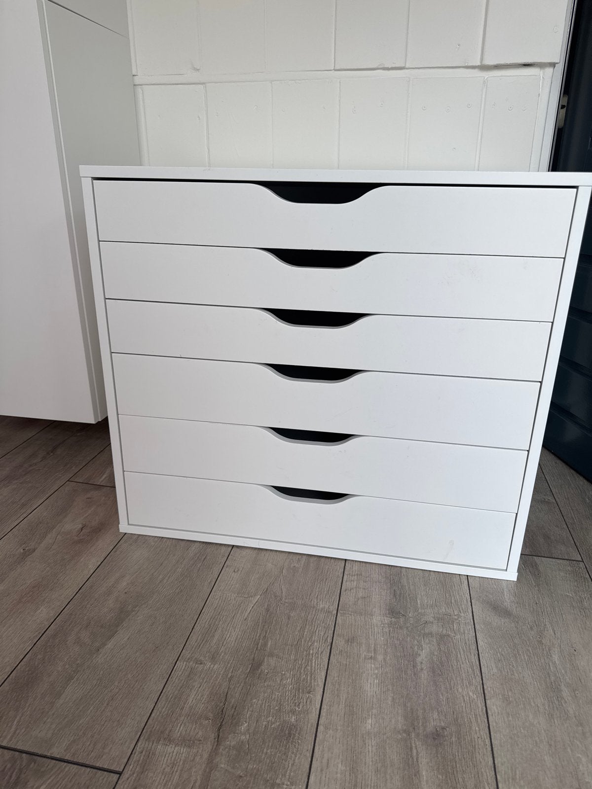 Witte ladekast met 6 laden - ikea Alex, Ophalen, Overige materialen, 5 laden of meer, 50 tot 100 cm