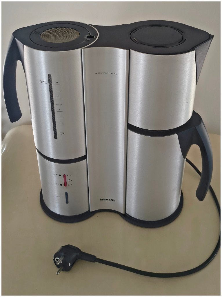 Siemens Porsche Design koffiemachine, Witgoed en Apparatuur, Ophalen, Afneembaar waterreservoir, Gebruikt, Koffiemachine