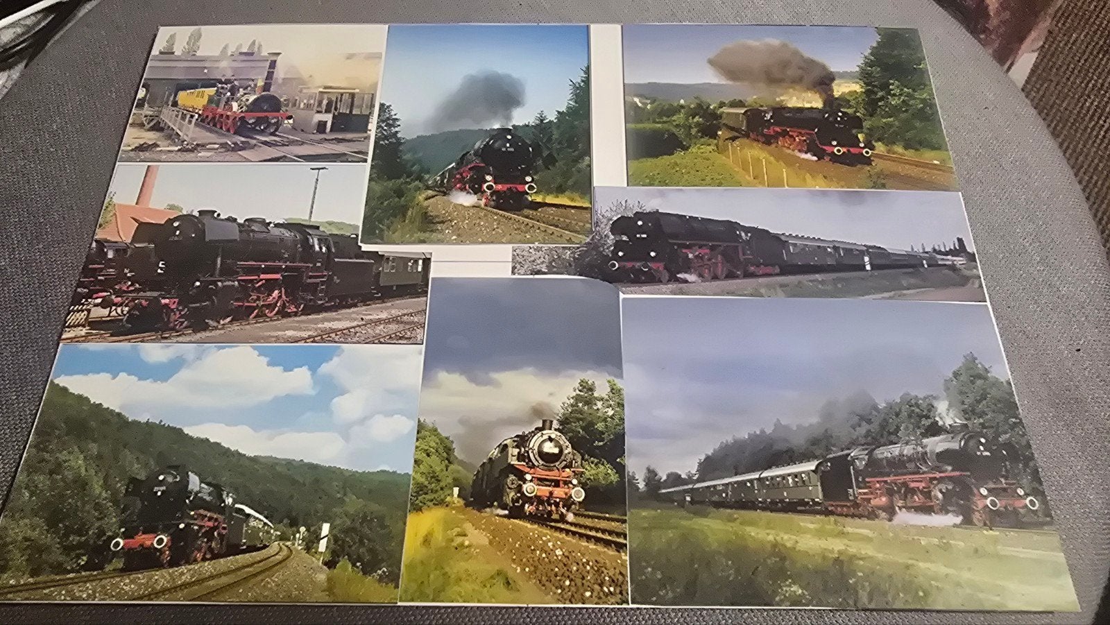 Afbeeldingen stoomlocomotief, Ophalen of Verzenden, Trein, Kaart of Prent