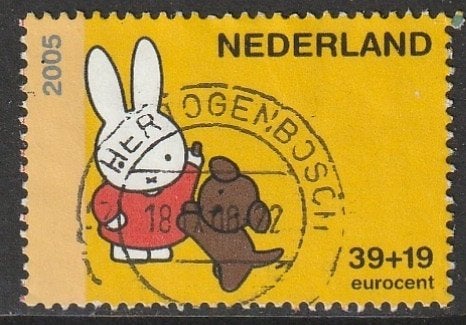 Nederland 2005 2370a Kind Nijntje, Gest Den Bosch, Ophalen of Verzenden, Na 1940, Gestempeld