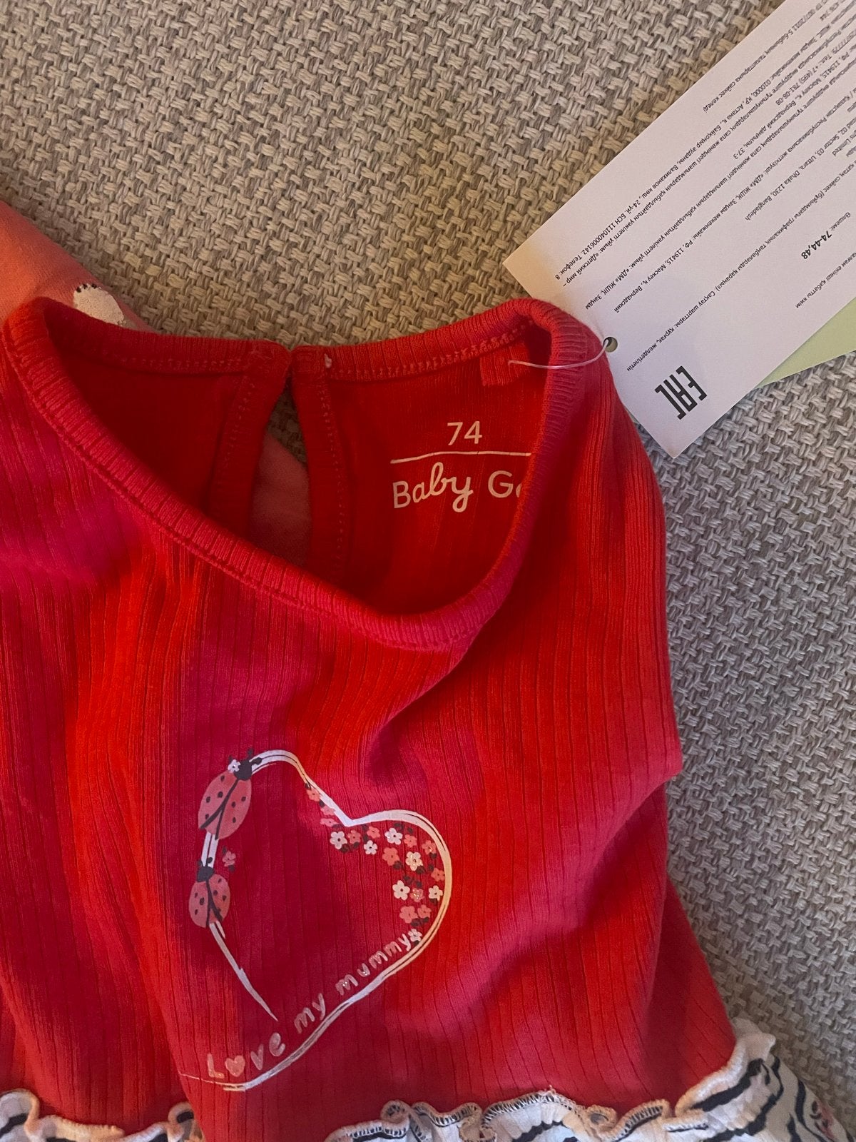 Twee baby meisjesjurkjes - maat 74 en 80, Ophalen of Verzenden, Nieuw, Meisje, Jurkje of Rokje