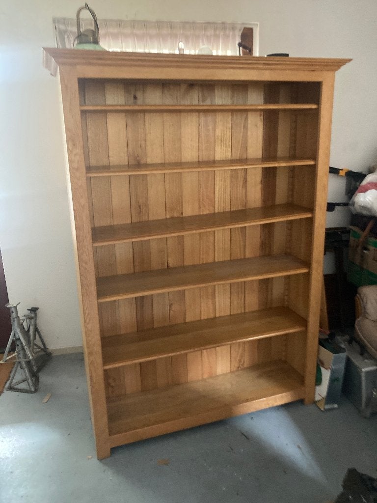 Boekenkast, Huis en Inrichting, Kasten | Boekenkasten, Met plank(en), 100 tot 150 cm, Eikenhout, Zo goed als nieuw