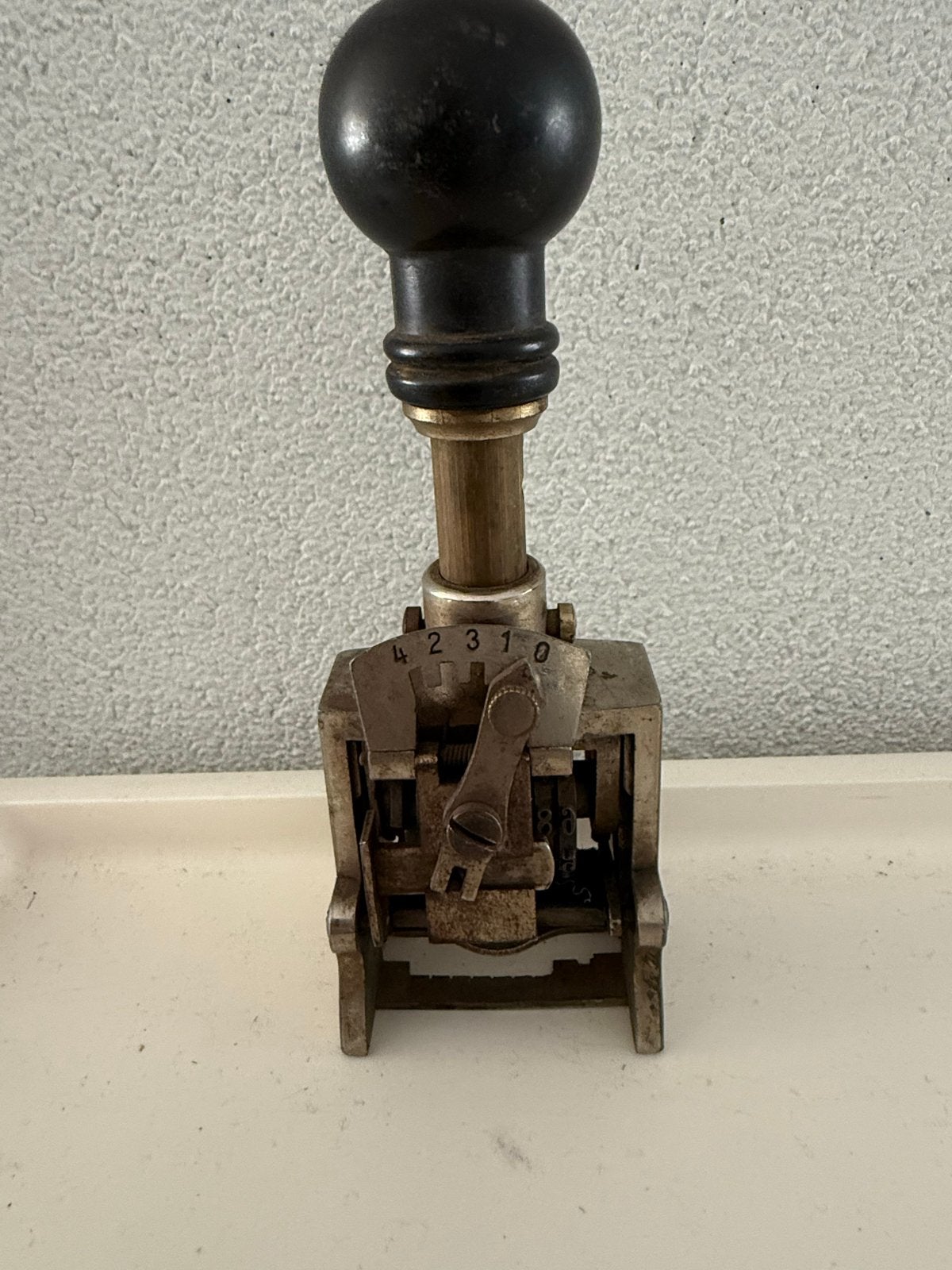Antieke Nummerstempel - Vintage Kantoorartikel, Antiek en Kunst, Ophalen of Verzenden