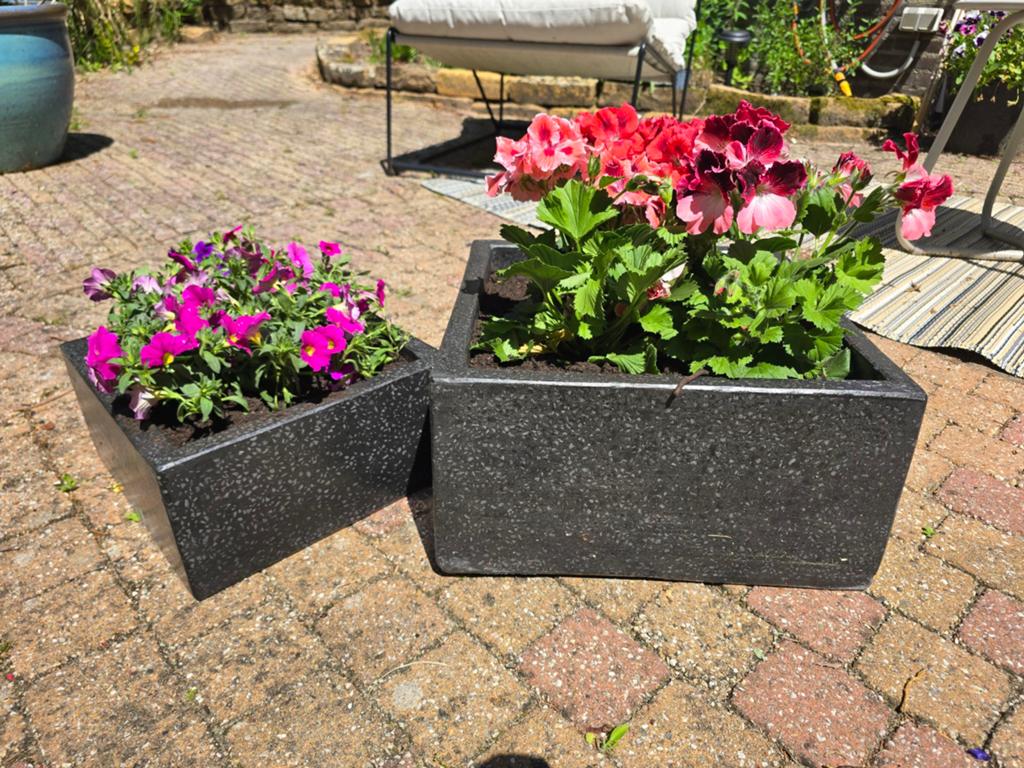 Nieuwe set stenen plantenbakken, Ophalen, Minder dan 30 cm, Minder dan 60 cm, Vierkant