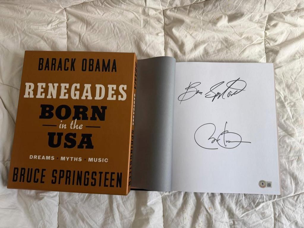 Renegades - Gesigneerd - Springsteen & Obama, Ophalen, Zo goed als nieuw, Boek, Tijdschrift of Artikel, Gesigneerd