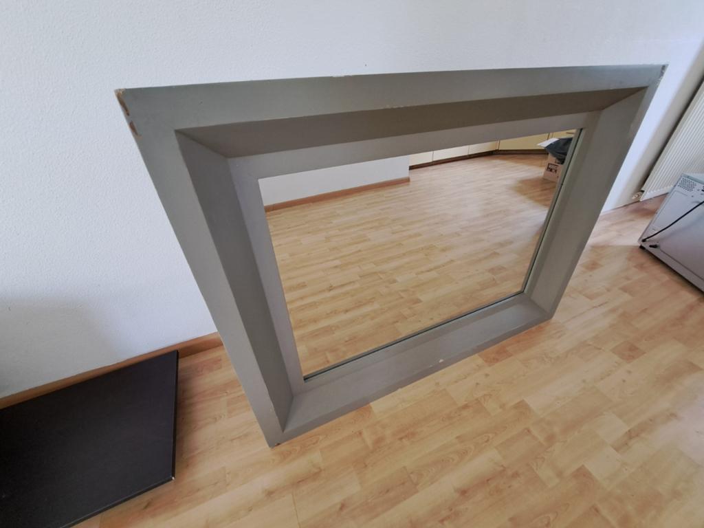Spiegel met omhuizing, Huis en Inrichting, Ophalen, Gebruikt, Rechthoekig, Minder dan 100 cm