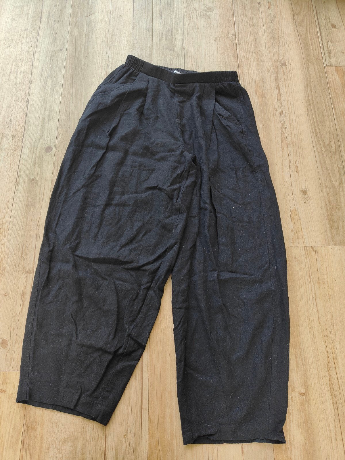 Zwarte baggy Bershka broek - maat 140/146 (10-12 jaar), Ophalen of Verzenden, Meisje, Broek