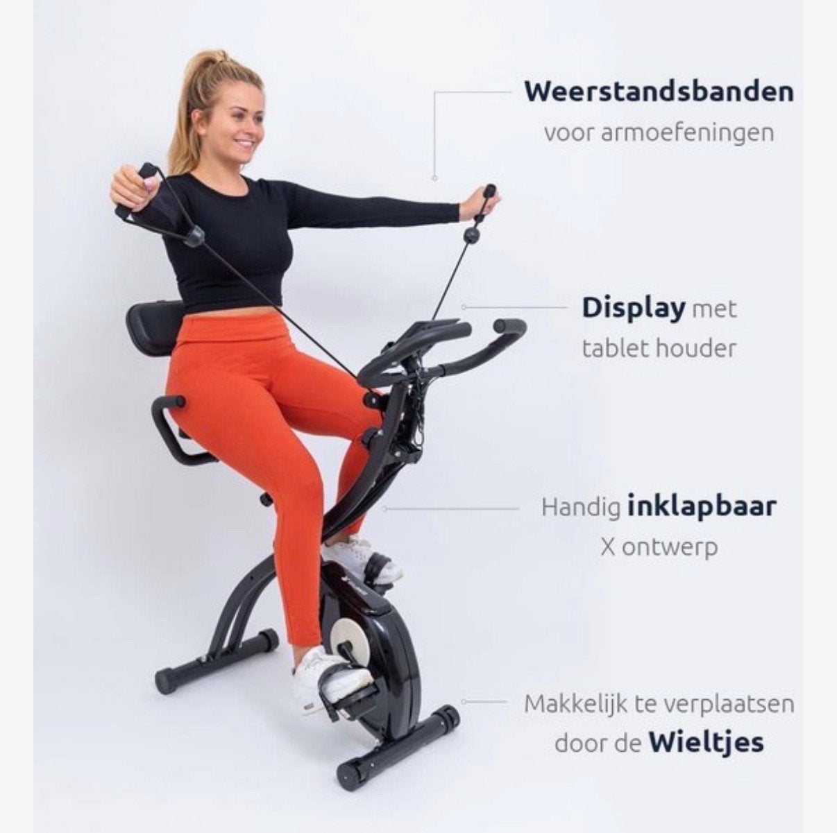 Blue Mill X fitness fiets - Zo goed als nieuw, Sport en Fitness, Ophalen, Armen, Zo goed als nieuw, Metaal