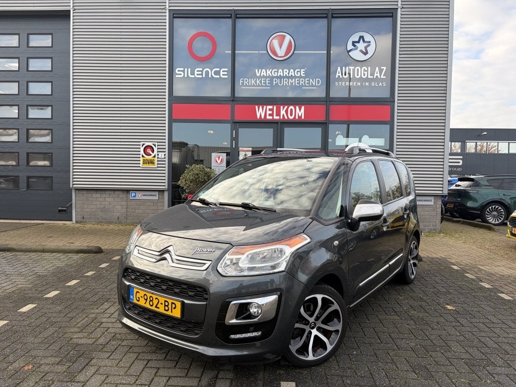 Citroen C3 Picasso VTi 120 Exclusive, Auto's, Euro 5, Stof, Gebruikt, Zwart