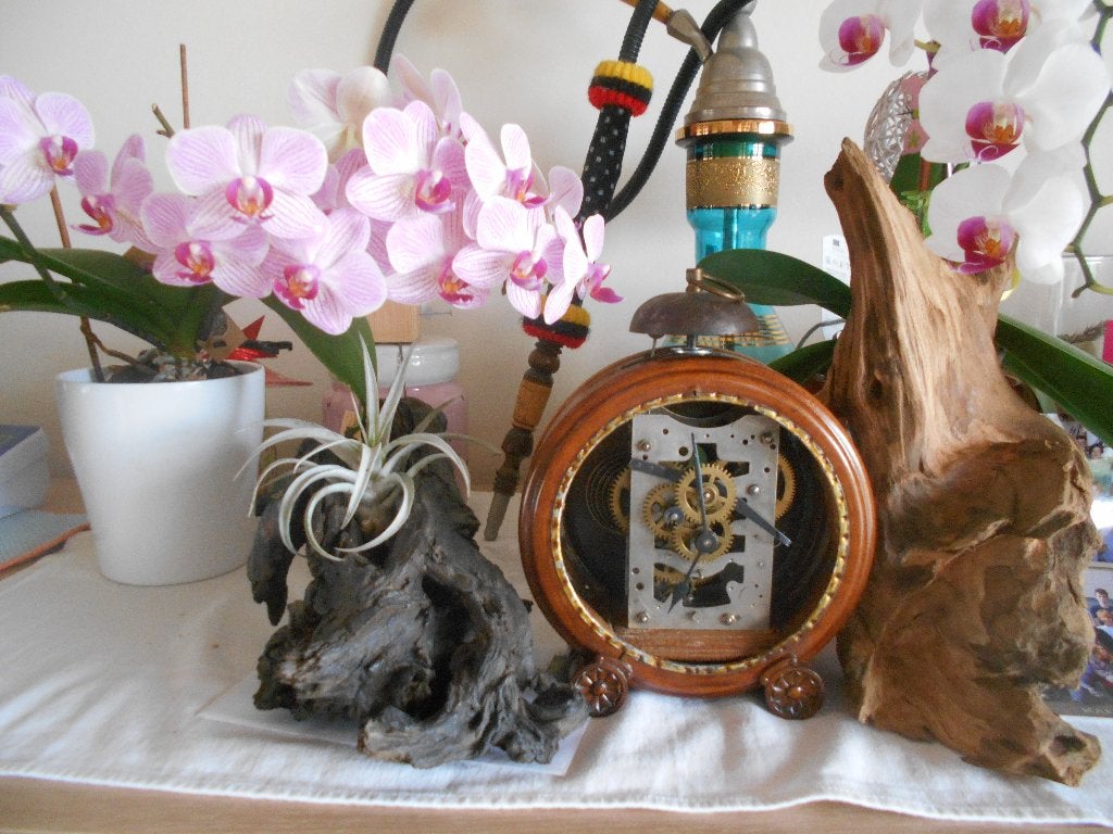 oude houten wekker, steampunk, Witgoed en Apparatuur, Ophalen of Verzenden