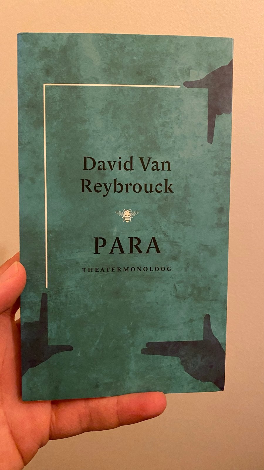 PARA - David Van Reybrouck - Theatervoorstelling, Ophalen of Verzenden, Zo goed als nieuw, België