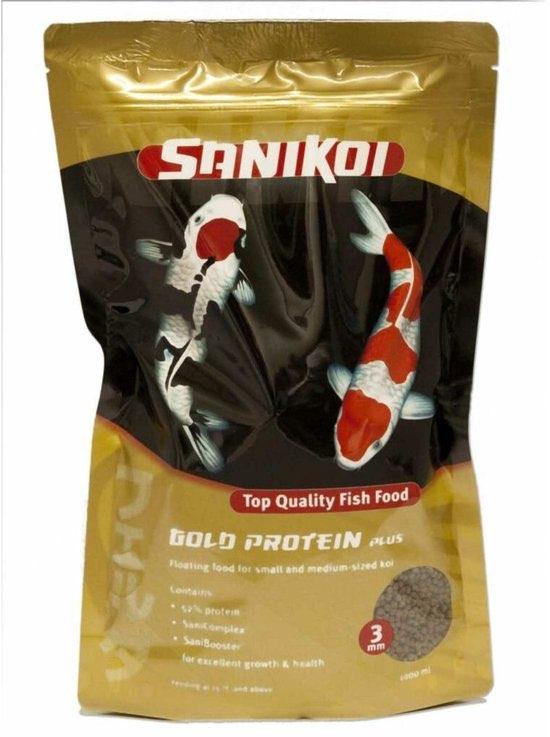 SaniKoi Gold Protein Plus 3 mm 1 l - met 49% eiwit voor Koi, Verzenden, Nieuw, Overige typen