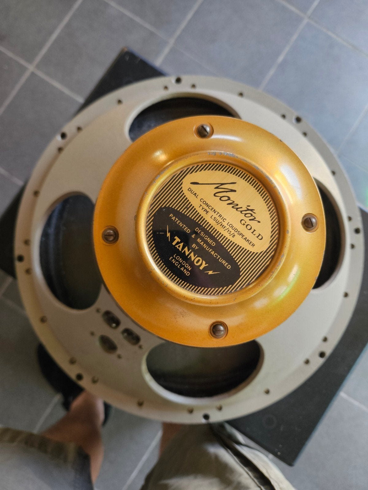 Tannoy Monitor Gold LSU/HF/15/8, Vloerstaande luidspreker, Gebruikt, Minder dan 60 watt, Ophalen