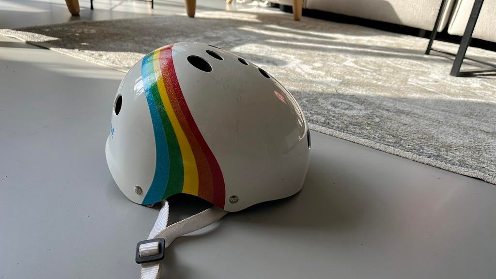 Fietshelm kind (triple eight) maat xs/s, Ophalen of Verzenden, Gebruikt, XS