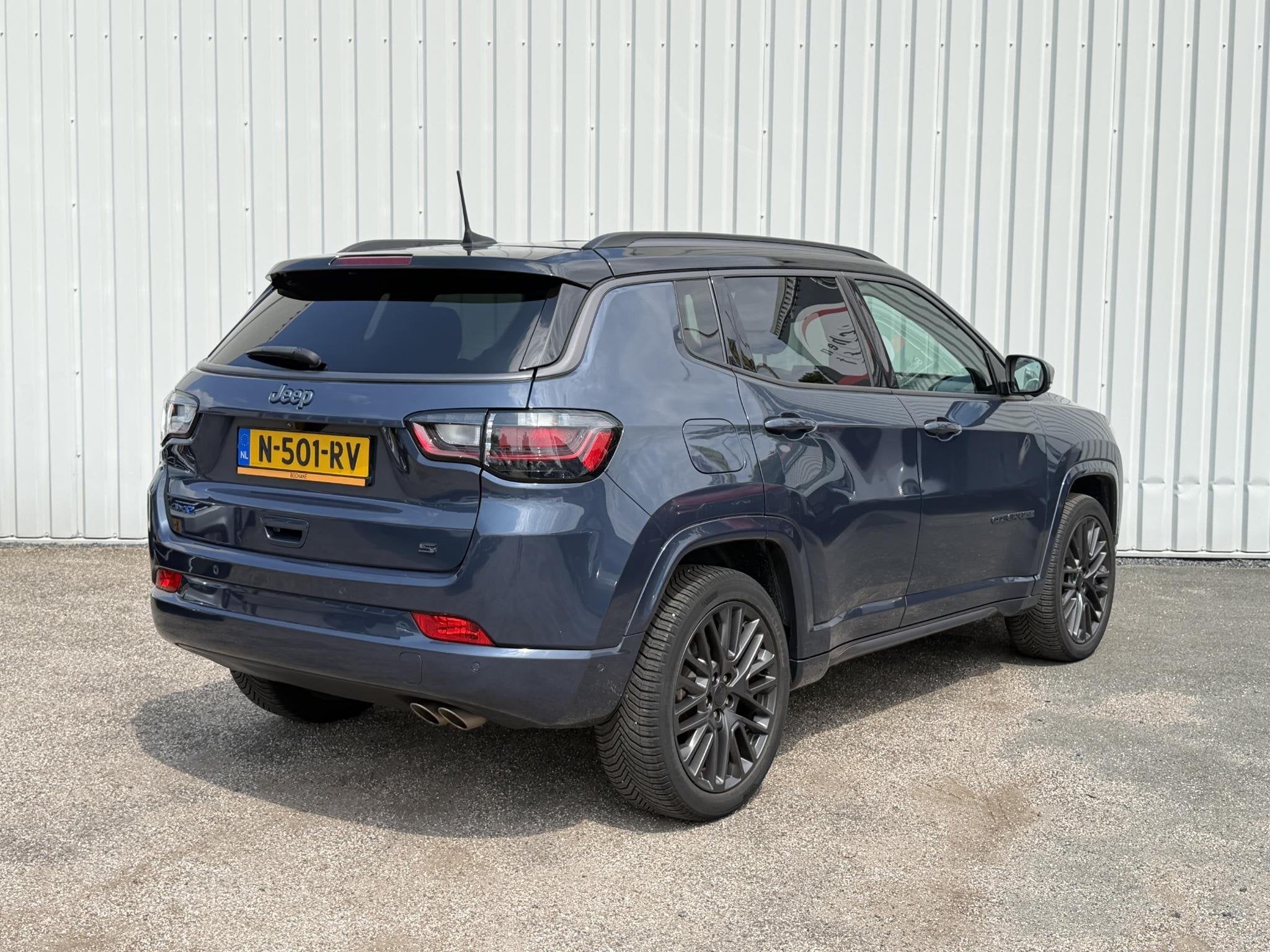 Jeep Compass 4xe 240 Plug-in Hybrid Electric S | Leder | All, 4 cilinders, Met garantie (alle), Blauw, Bedrijf