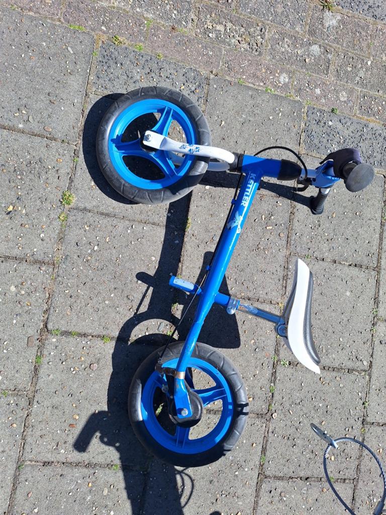 Ketler loopfietsje, Ophalen, Gebruikt