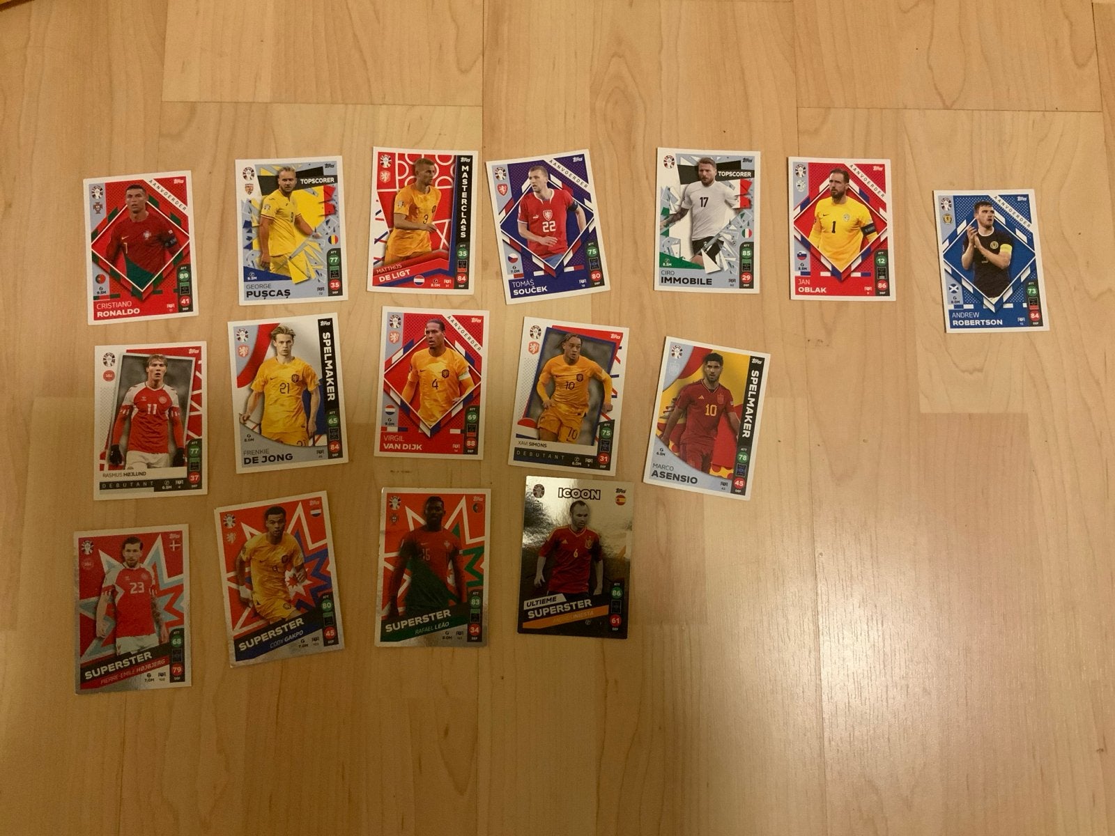 Diverse voetbalplaatjes - Panini en Topps, Ophalen of Verzenden, Gebruikt, Buitenlandse clubs, Spelerskaart