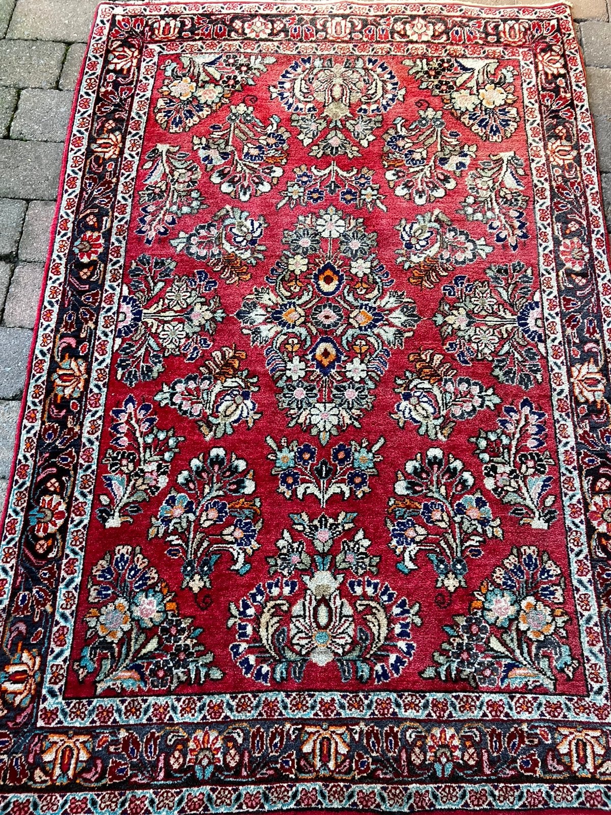 Perzisch tapijt, hand geknoopt, 106x160, Antiek en Kunst, Antiek | Kleden en Textiel, Ophalen