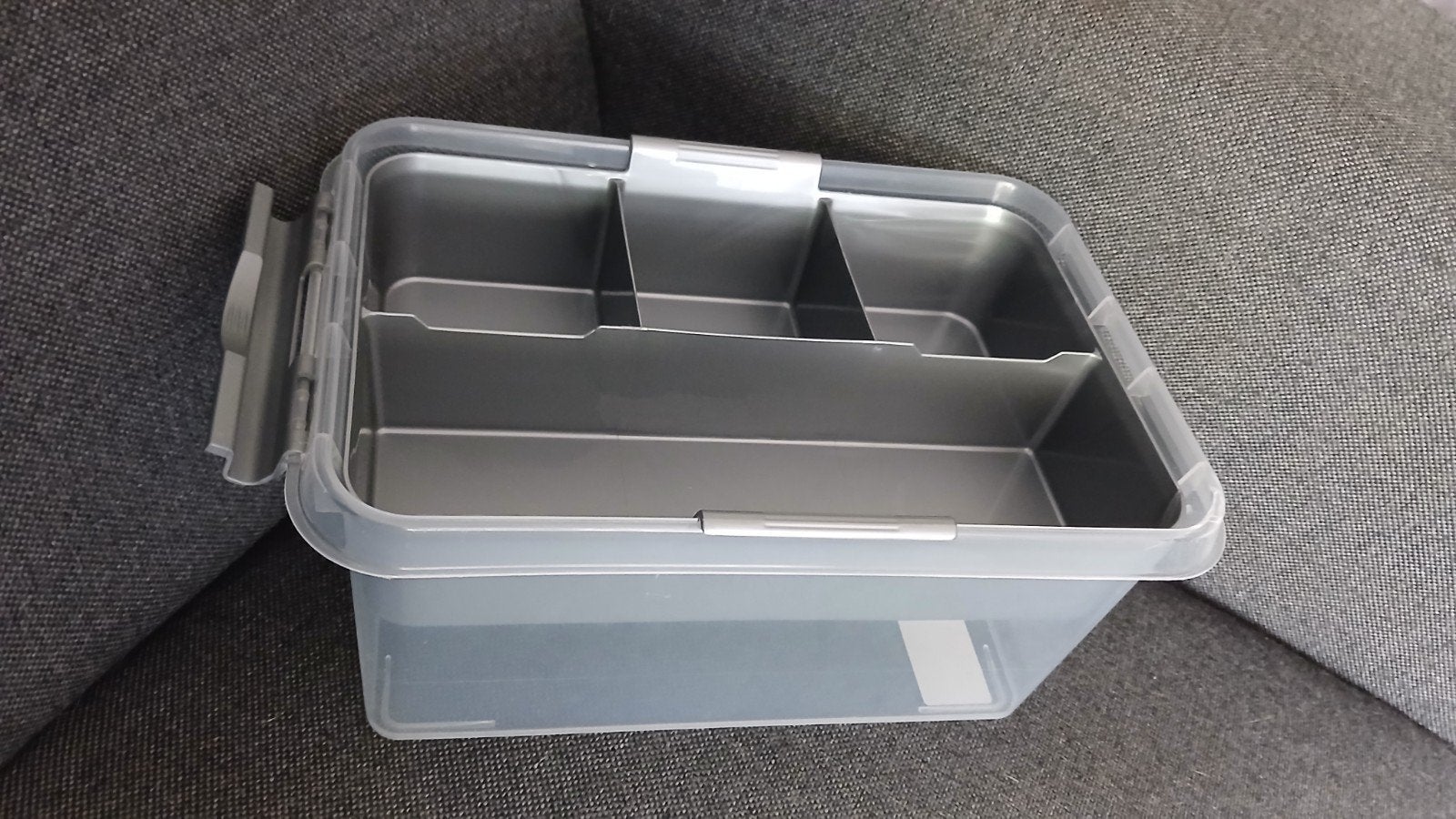 Sunware Q-line Opbergbox met Inzetbak – z.g.a.n. / handige v, Ophalen of Verzenden, Zo goed als nieuw, Grijs