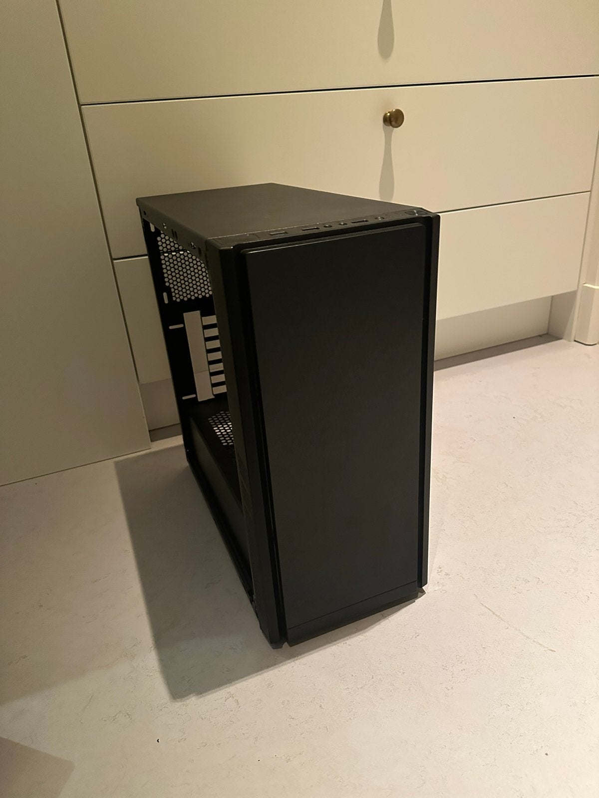 MS-TECH PC Behuizing - Zwart, Zo goed als nieuw, Computers en Software, Ophalen, Zo goed als nieuw