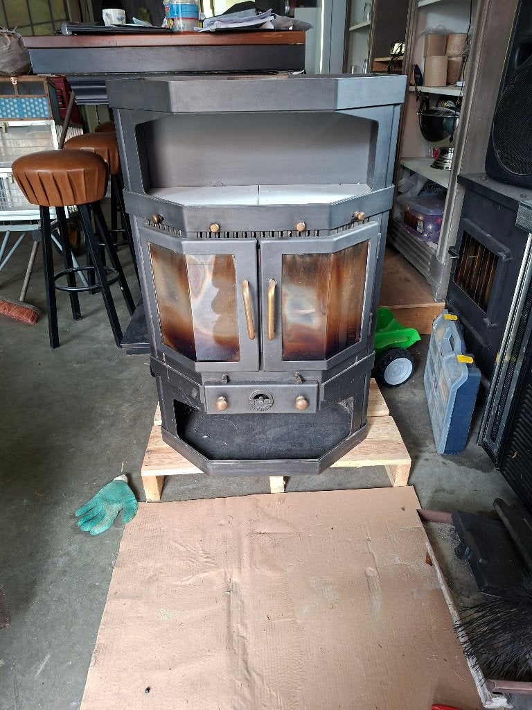 Barbas Brabant 10 kW Houtkachel - Gebruikt, Ophalen, Gebruikt, Houtkachel, Vrijstaand