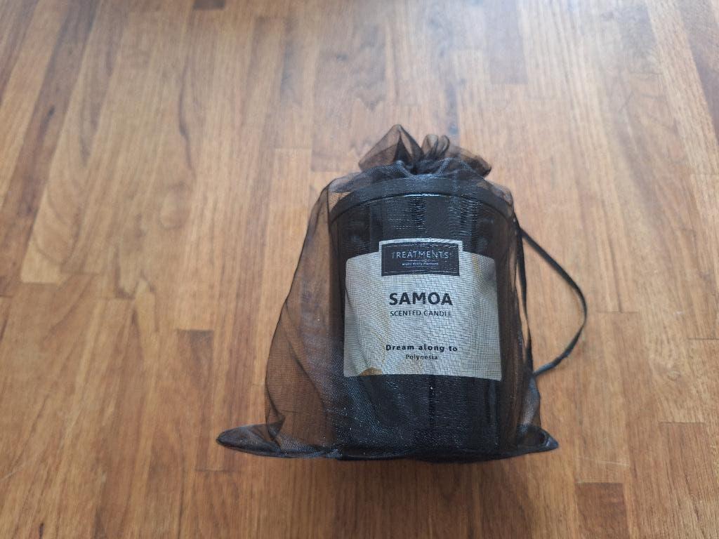 Treatments Samoa geurkaars, nieuw!, Ophalen of Verzenden, Nieuw, Overige materialen, Minder dan 25 cm