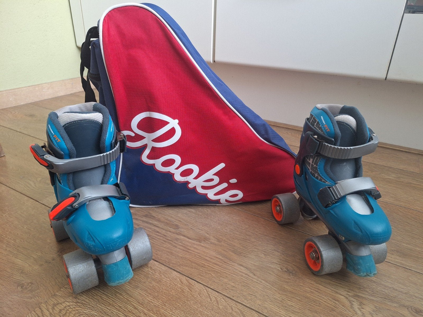 Nijdam rolschaatsen verstelbaar (maat 24-30) met tas, Ophalen, Verstelbaar, Gebruikt, Kinderen