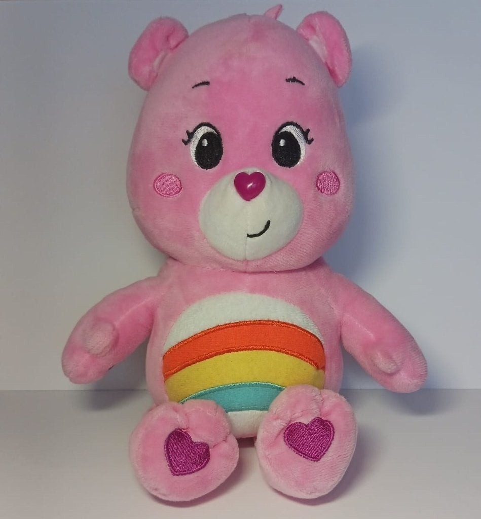 Care Bears Magic Supersoft Pink 25 cm, Overige merken, Overige karakters, Beer, Ophalen of Verzenden