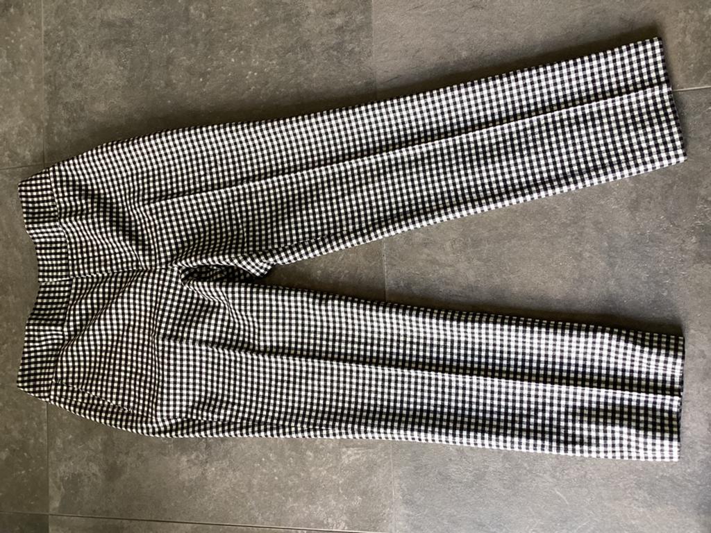 Suistudio Zwart-wit Geruite Broek Maat 38, Kleding | Dames, Broeken en Pantalons, Ophalen of Verzenden, Zo goed als nieuw, Maat 38/40 (M)
