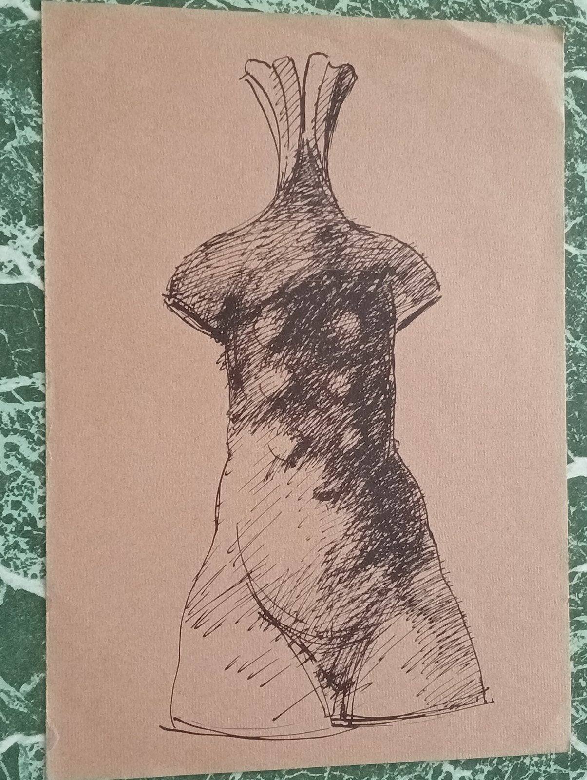 Rainer Kriester Lithografie naakt figuur 1980, Ophalen of Verzenden