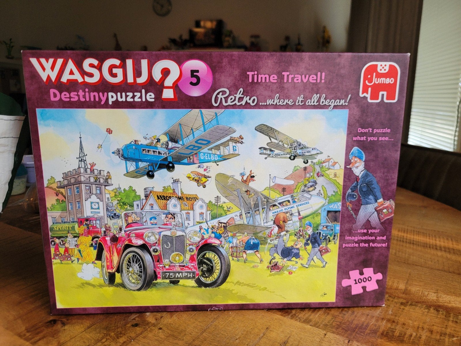 WASGIJ? Destiny 5 Time Travel Retro Legpuzzel 1000 stukjes, Ophalen of Verzenden, 500 t/m 1500 stukjes, Zo goed als nieuw, Legpuzzel