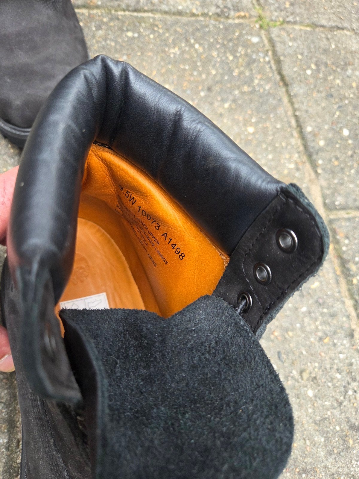 Timberland, Ophalen, Zo goed als nieuw