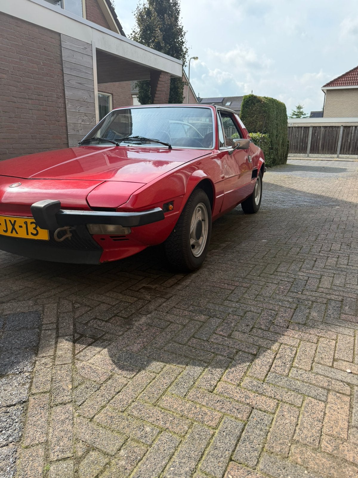 Fiat X1/9 1.3 1976 Rood, 4 cilinders, Origineel Nederlands, Handgeschakeld, Particulier