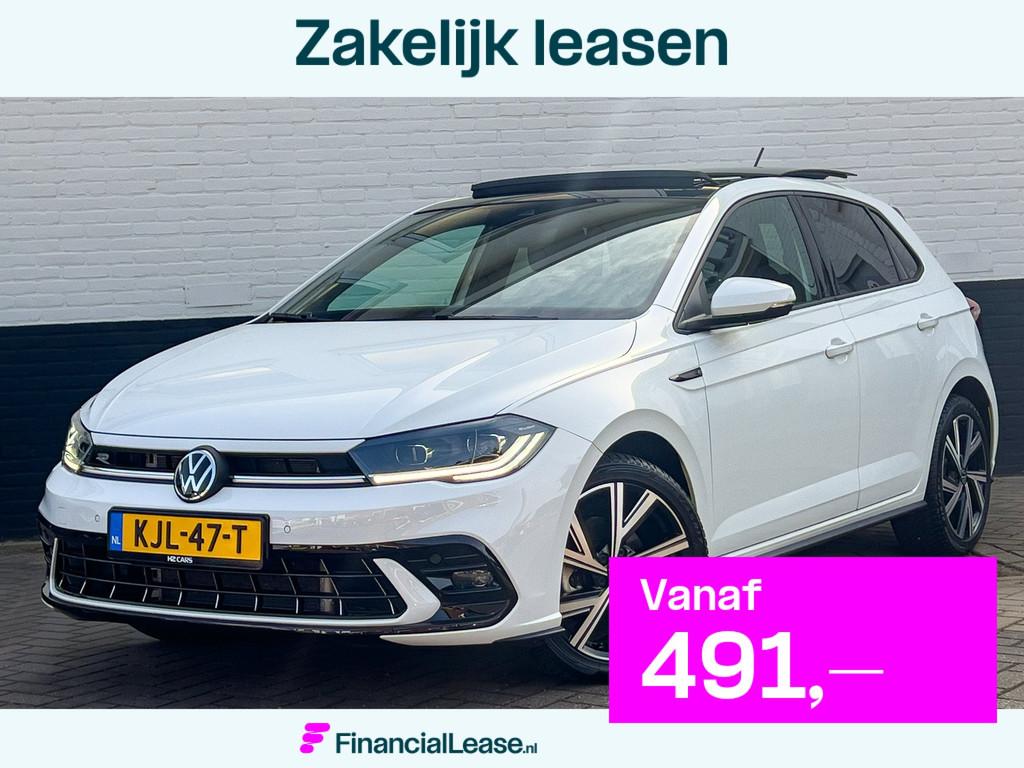 Volkswagen Polo 1.0 TSI R-Line/Automaat/Pano/IQ/Camera/Keyle, Gebruikt, Wit, Bedrijf, 600 kg