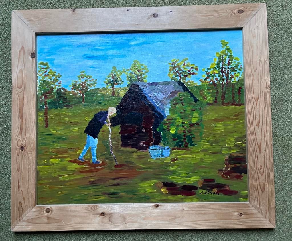 Gratis Schilderij 50x60, Antiek en Kunst, Ophalen