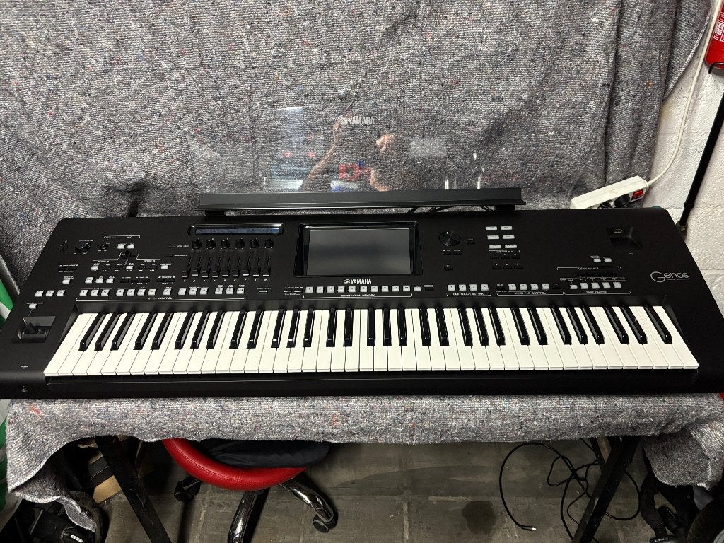 Yamaha Genos1 met doos en handleidingen!Nieuwstaat.KOOPJE!, Ophalen, Yamaha, Zo goed als nieuw, Aanslaggevoelig