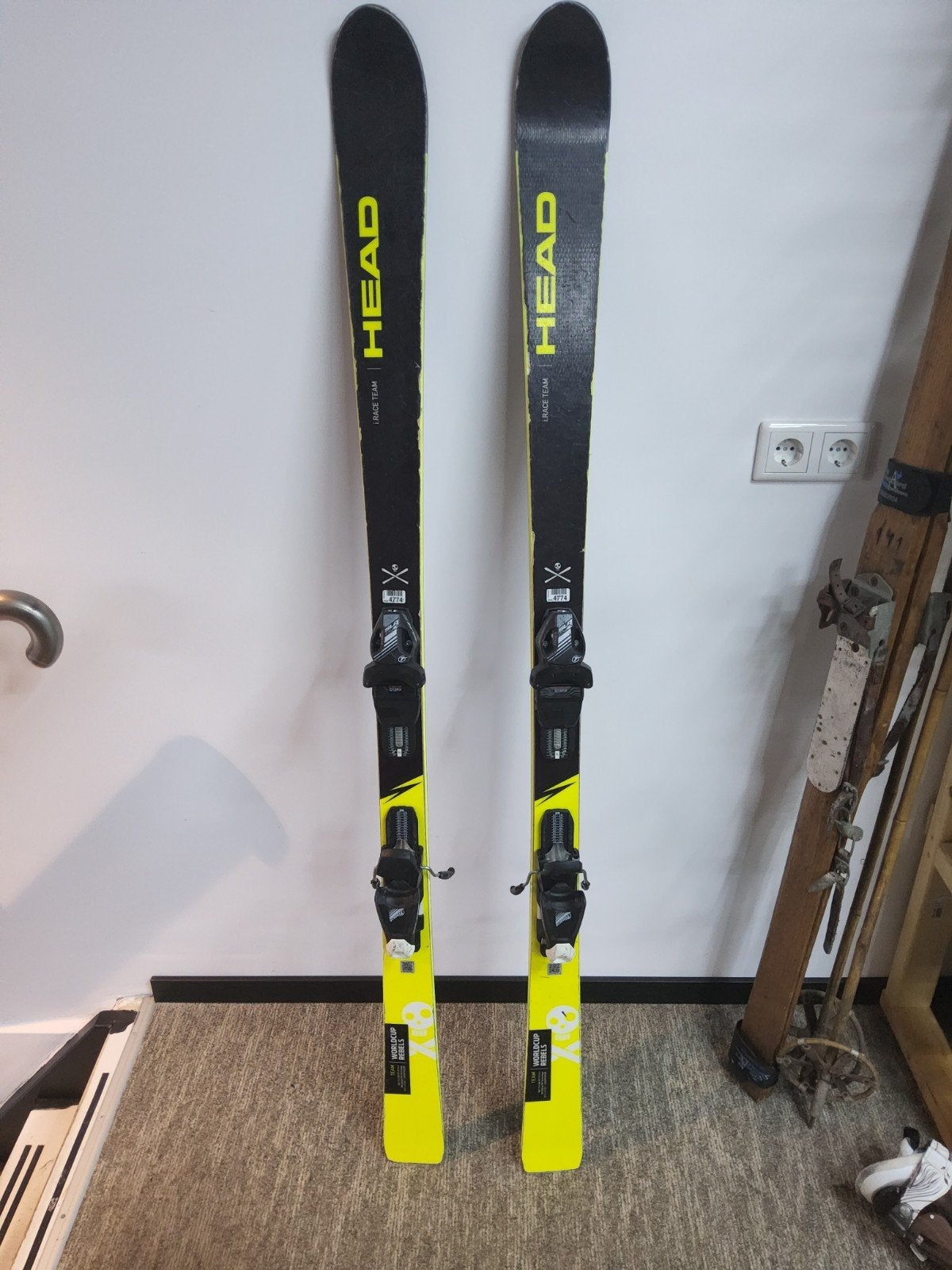Head Worldcup Rebels ski's - gewaxt en geslepen, 160 tot 180 cm, Gebruikt, Ophalen of Verzenden, Skiën