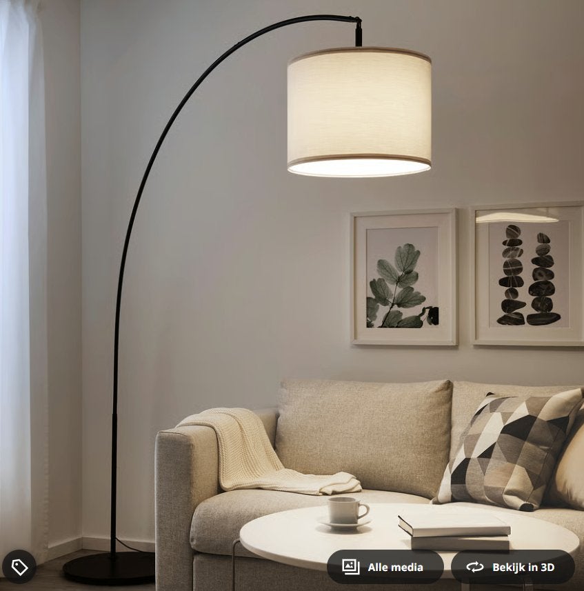 Vloerlamp IKEA Skaftet / Ringsta, Huis en Inrichting, Lampen | Vloerlampen, Ophalen, Zo goed als nieuw, 150 tot 200 cm