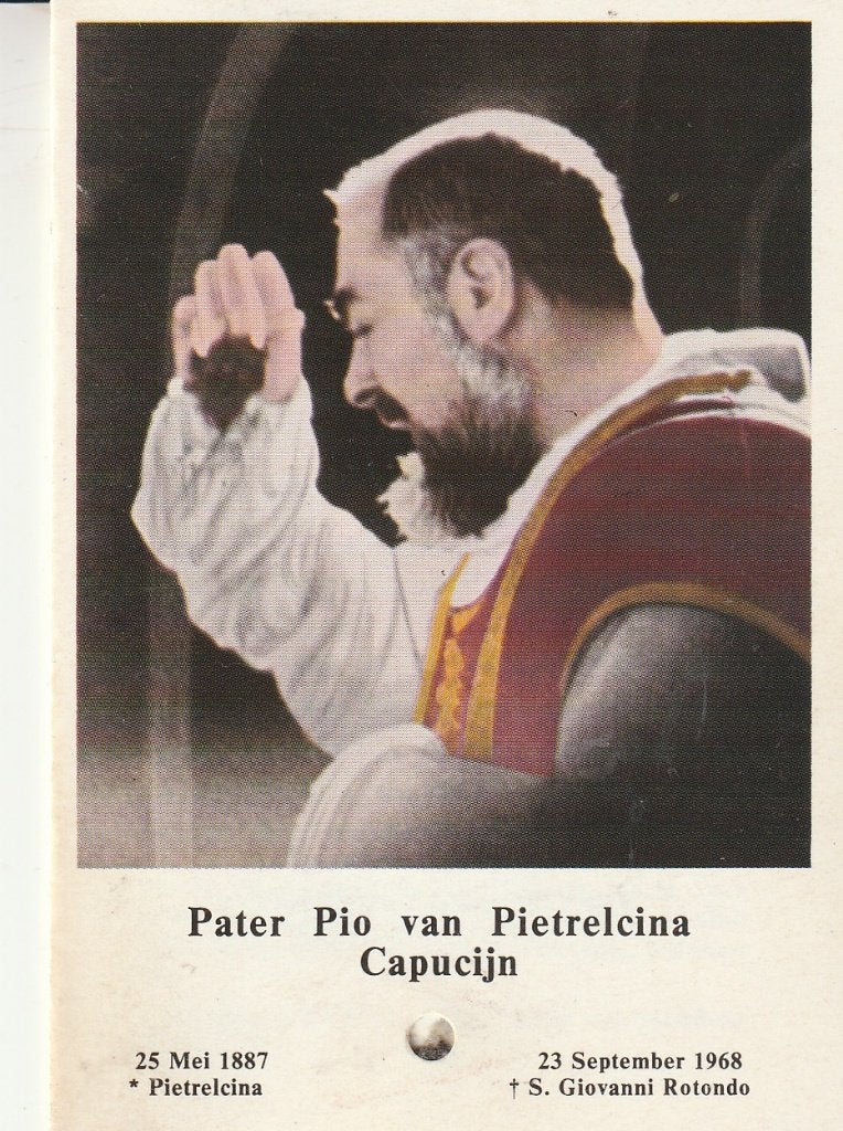 Pater Pio van Pietrelcina Capucijn Gebedskaart, Verzamelen, Ophalen of Verzenden, Gebruikt, Kaart of Prent, Christendom | Katholiek