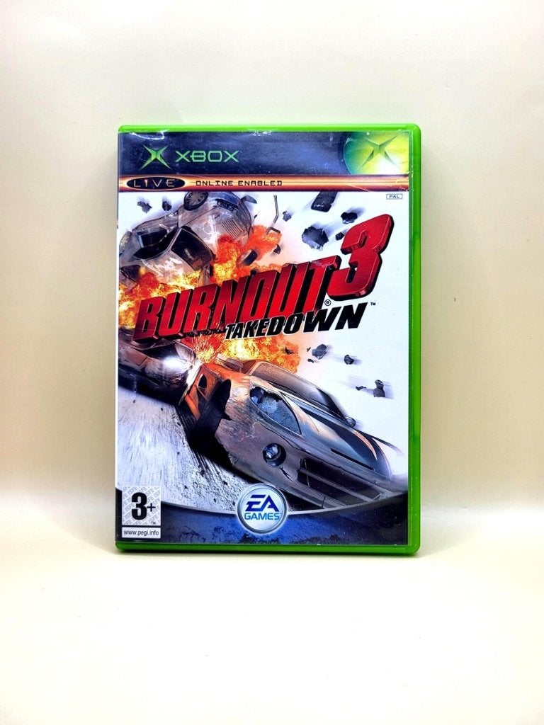 Burnout 3 Takedown - Xbox Original, Spelcomputers en Games, Games | Xbox Original, Zo goed als nieuw, Racen en Vliegen, 3 spelers of meer
