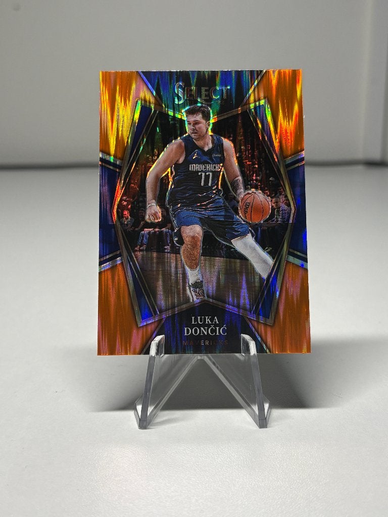 Panini select Nba Luka Doncic orange flash Dallas kaart, Ophalen of Verzenden, Zo goed als nieuw, Plaatje