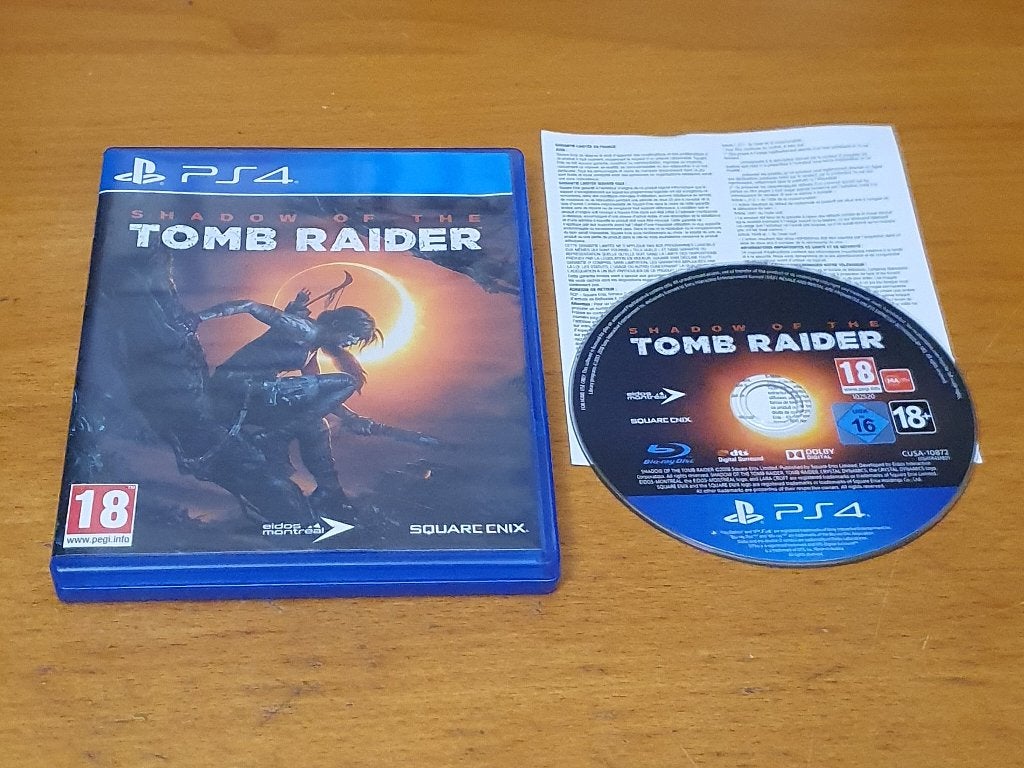 PS4 | Shadow of the Tomb Raider, Avontuur en Actie, Gebruikt, Vanaf 18 jaar, 1 speler