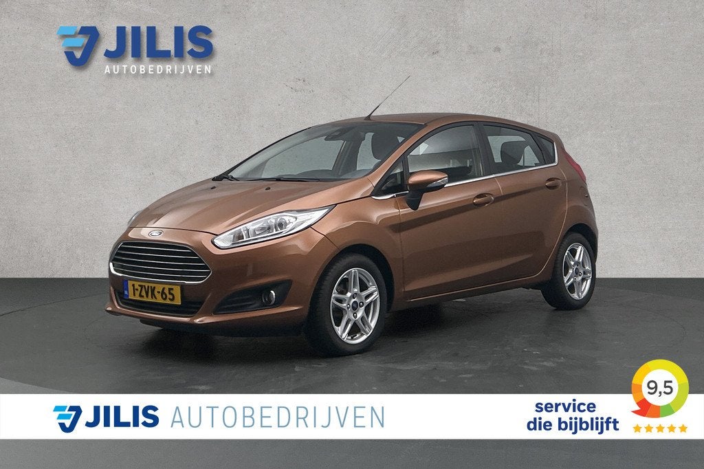 Ford Fiesta 1.0 EcoBoost Titanium | Navigatie | Cruise contr, Auto's, Ford, Euro 6, Bruin, Origineel Nederlands, Onderhoudsboekje