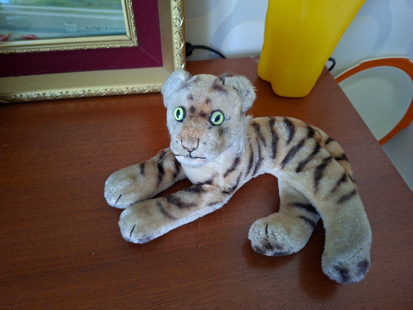 Steiff tijger, Antiek en Kunst, Ophalen